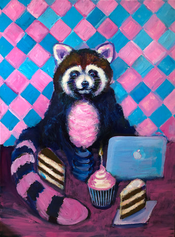 Red Panda painting