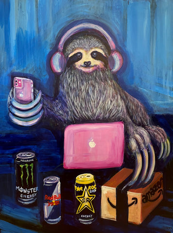 Sloth painting - zoomason